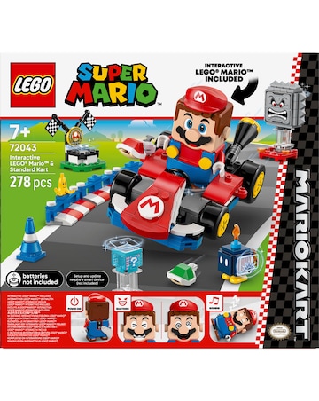 LEGO Super Mario: Mario Kart Interactive LEGO Mario & Standard Kart Toy 72043