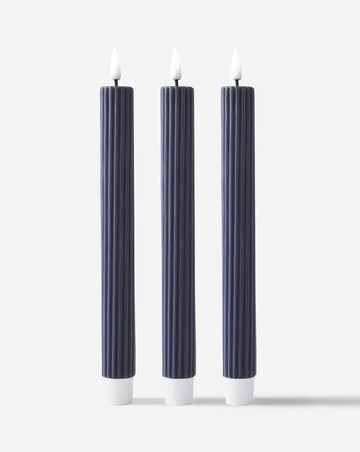 Joanna Hope Set of 3 Ribbed LED Candles