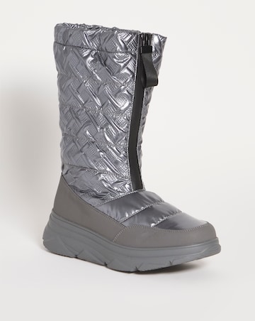 Halo Front Zip Snow Boots - Extra Wide Fit (EEE)