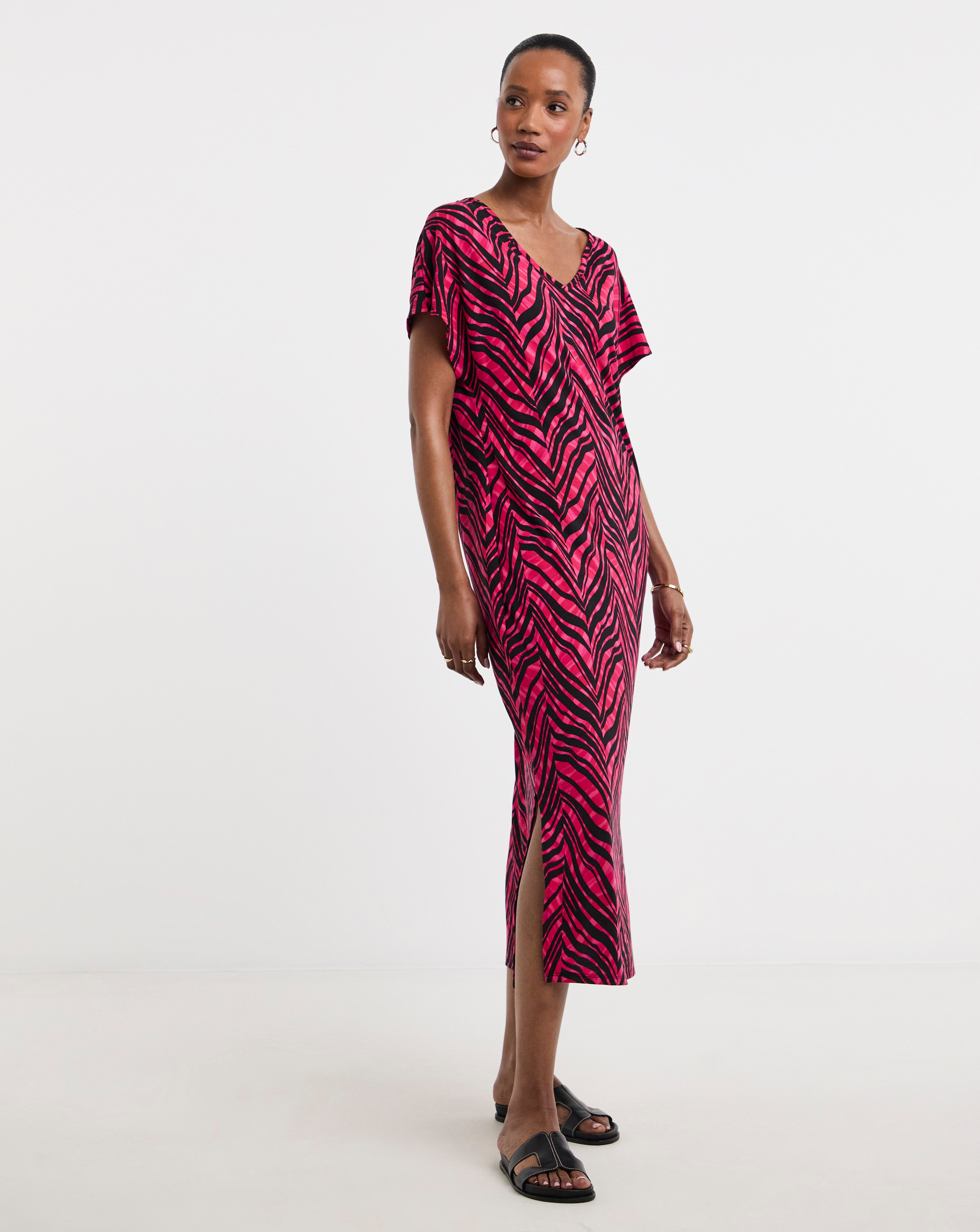 Great Value Soft Touch Midi T-Shirt Dress