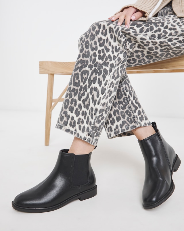 Bettina Classic Ankle Chelsea Boots - Wide Fit (E)