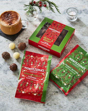 Montezuma's Caramel, Peanut Butter Snow Balls & Merry And Bright Truffles
