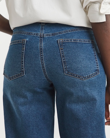 24/7 Blue Wide Leg Jeans