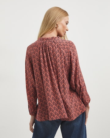 Whistles Sea Tree Print Blouse