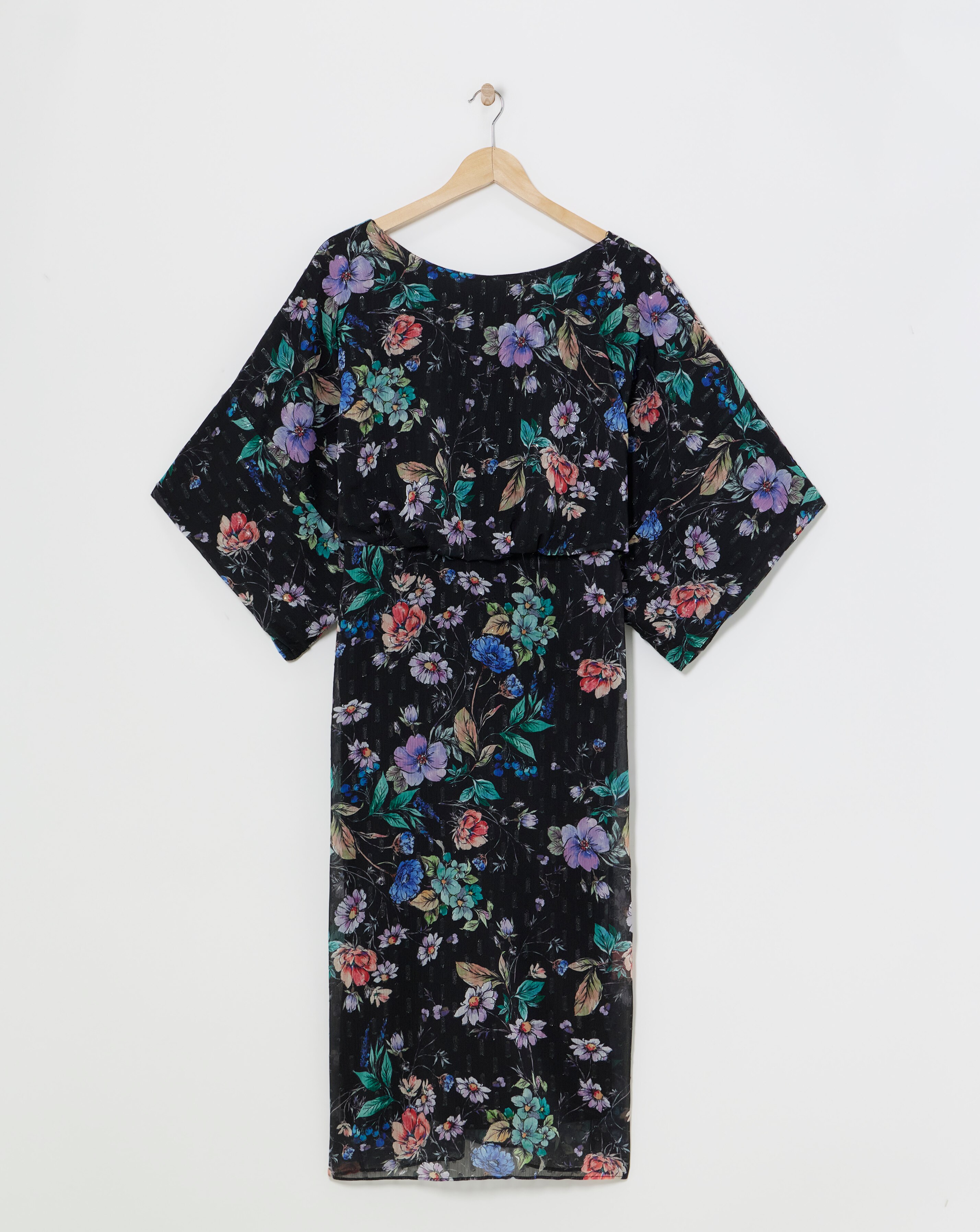 Joanna Hope Printed Batwing Midi Dress