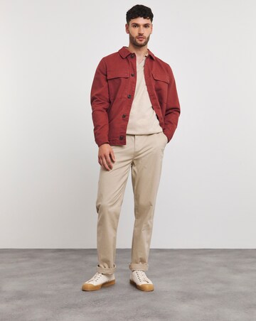 Red Cotton Pocket Jacket