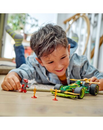 LEGO NINJAGO Lloyd's Pull-Back Race Car Toy Pretend Play Building Kit 71828