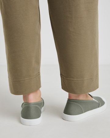 Simply Be Dalton Slip On Plimsole Trainers - Standard Fit (D)