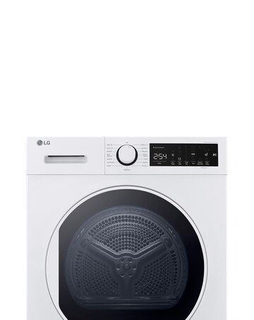 LG FDT208W 8kg Heat Pump Tumble Dryer Dark White - A++ Rated