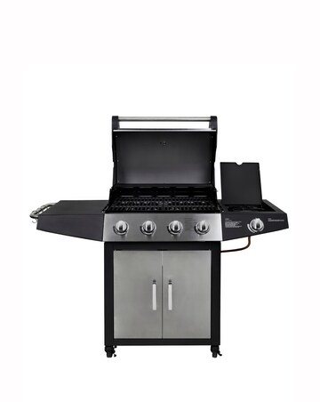 George Foreman 4+1 Burner Gas BBQ with Side Burner and Cover
