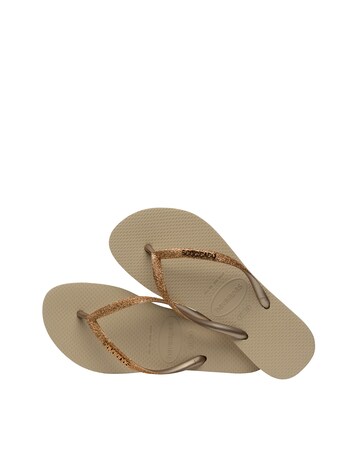 Havaianas Slim Glitter II Toe Post Flip Flop Sandals