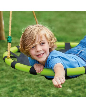 TP Eagle Wooden Swing Set with Large Nest Swing