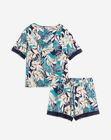 Luxurious Viscose Built In Support Pyjama Shortie Set