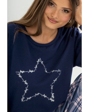 Pour Moi Sweatshirt Check Pyjama Set