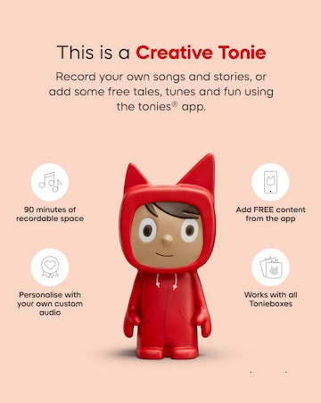 Tonies Toniebox 2 Starter Set with Creative Tonie Rubie - Sky Blue