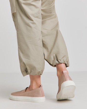 Felicity Stretch Textile Slip On Trainers - Wide Fit (E)