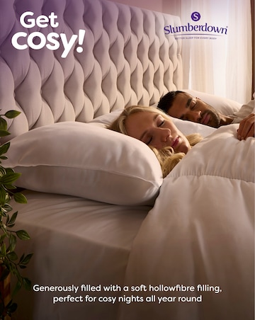 Slumberdown Cosy Nights Pack of 2 Back Sleeper Pillows
