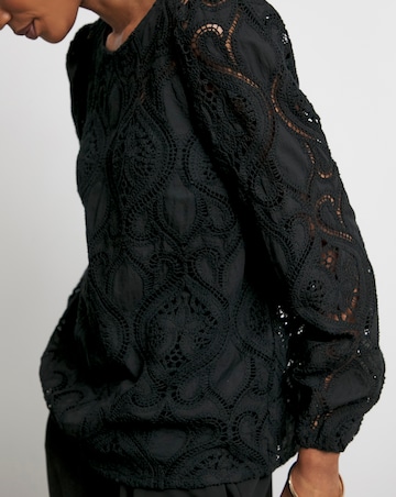 Joanna Hope Premium Broderie Blouse