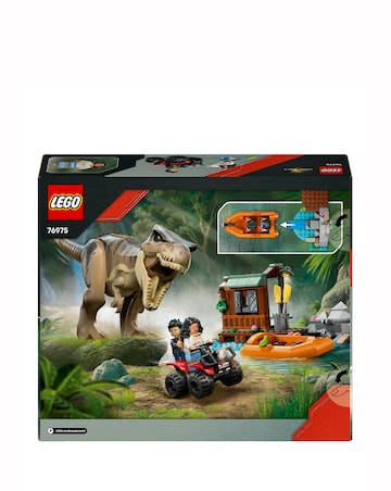 LEGO Jurassic World T. rex River Escape Dinosaur Figure Building Set 76975