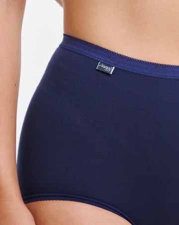 Sloggi (6 Pack) Basic Maxi Cotton Knickers Navy Mix