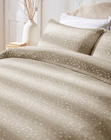 Snow Leopard Fur Printed Duvet Cover Set