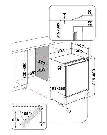 Indesit INBUFZ011.UK Integrated Under Counter Freezer