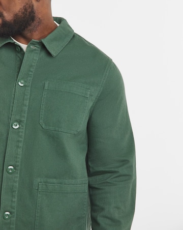 Green Washed Cotton Shacket