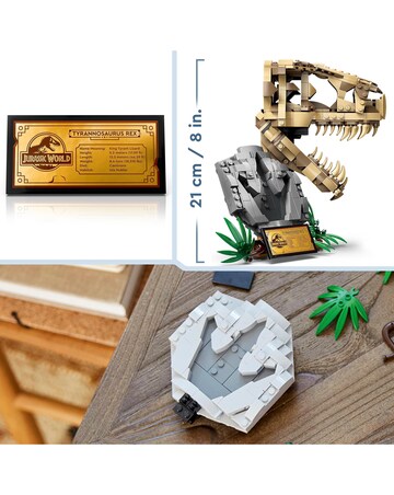 LEGO Jurassic World Dinosaur Fossils: T. rex Skull Toy 76964