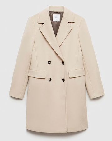 Mango Double Breasted Wool Coat