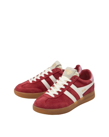 Gola Cyclone Trainers - Deep Red/Off White/Candy/Gum