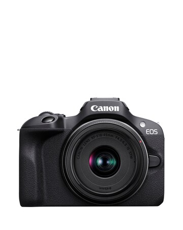 Canon EOS R100 APS-C Mirrorless Camera inc 128GB SD Card & Kit - Black