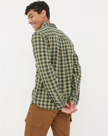 FatFace Long Sleeve Read Check Shirt