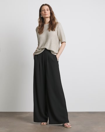 Joanna Hope Short Sleeve Sequin Knit Jumper