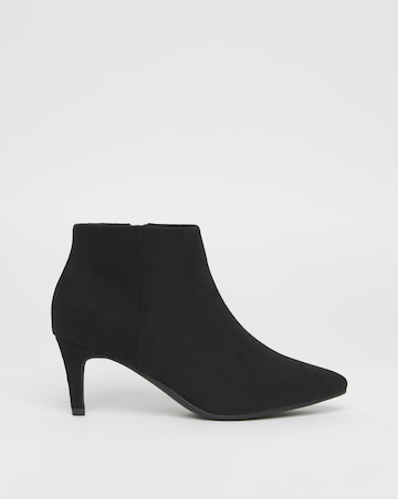 Cairns Kitten Heel Pointed Toe Ankle Boot - Wide Fit (E)