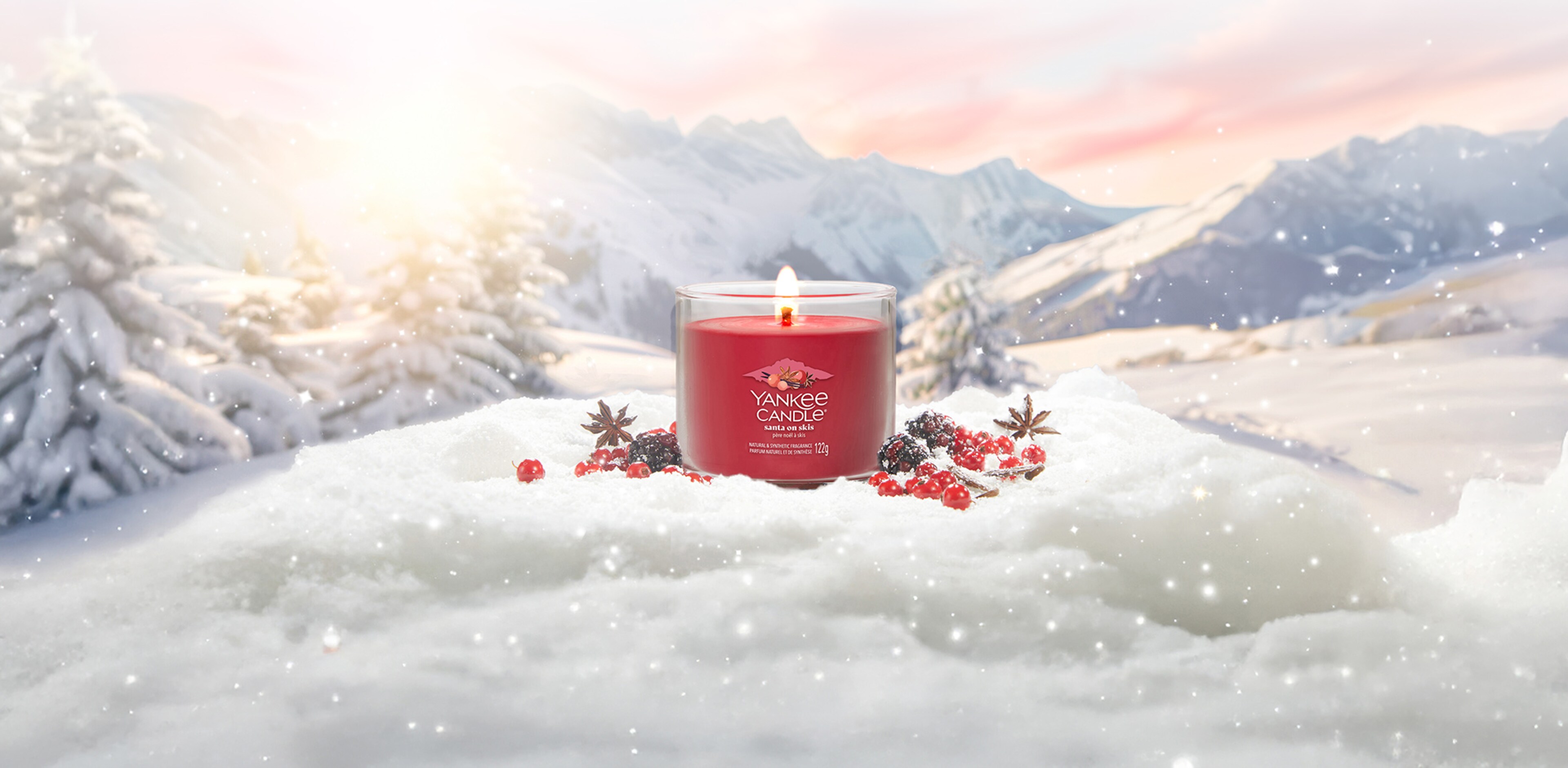 Yankee Candle - Santa on skis scent - 122g