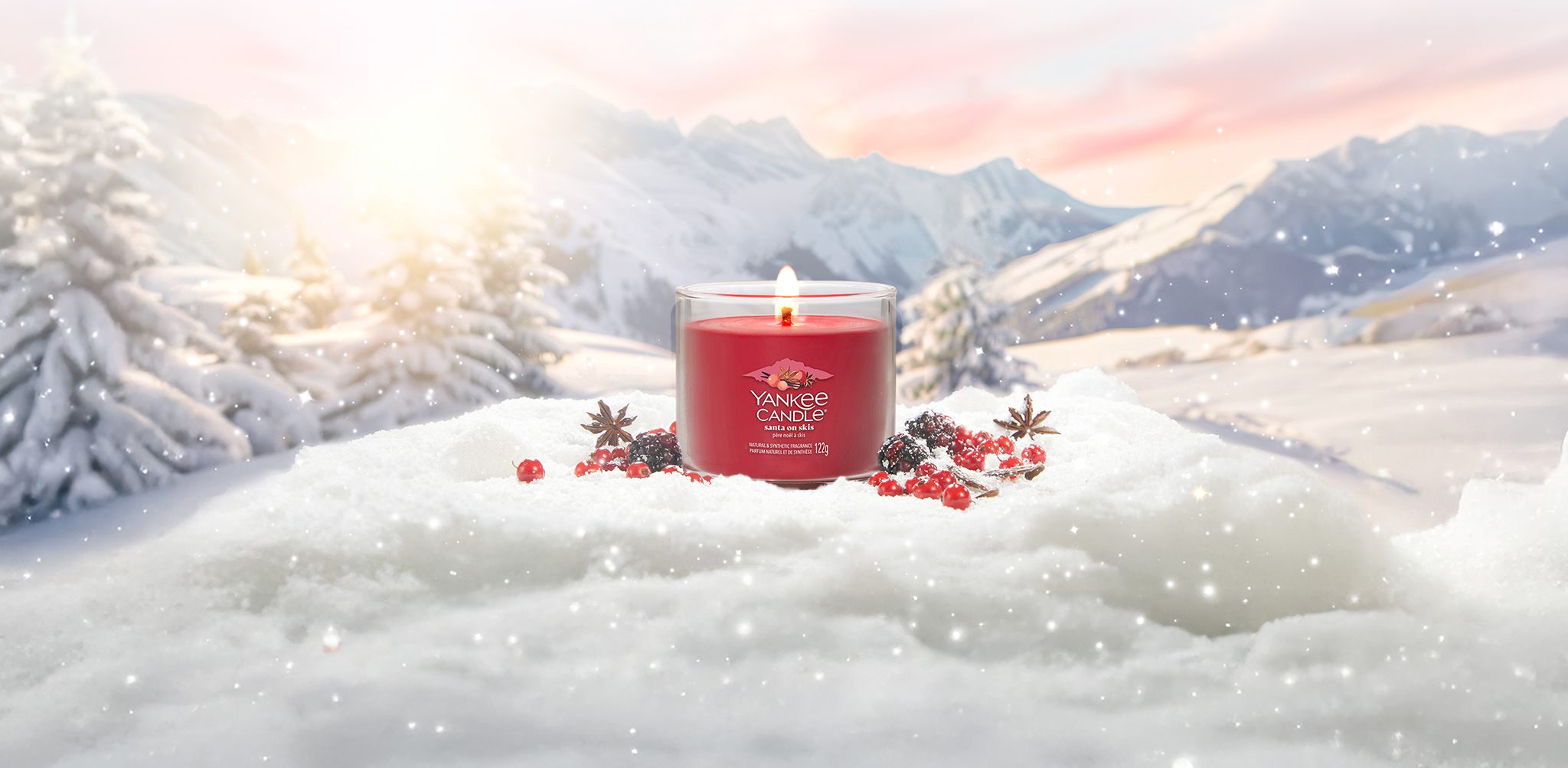 Yankee Candle - Santa on skis scent - 122g