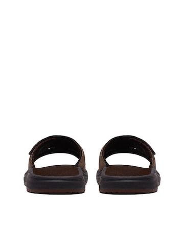 Clarks Brinkley Slide Sandals - Dark Brown