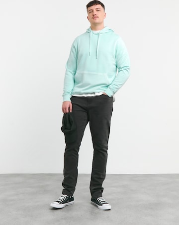 Relaxed Fit Overdyed Hooded Sweat