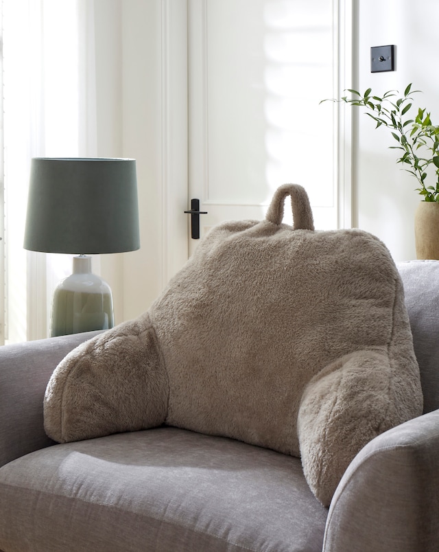 Cuddle Fleece Back Support Cushion - Natural