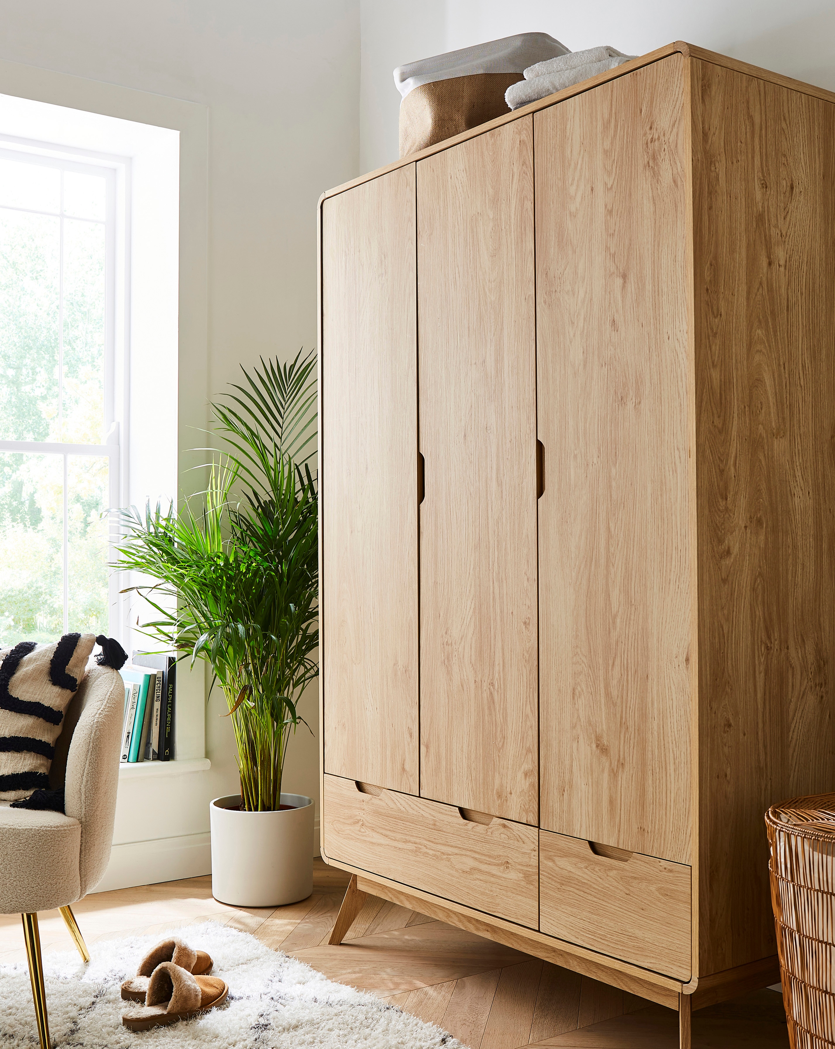 Oslo 3 Door 2 Drawer Wardrobe | JD Williams