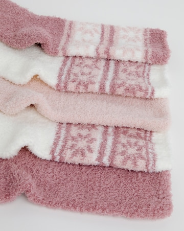 Pretty Secrets (5 Pair Pack) Fluffy Socks