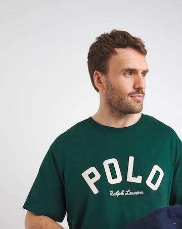 Polo Ralph Lauren Green Arched Varsity Logo T-Shirt