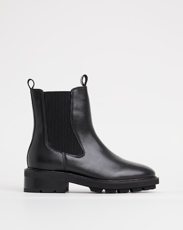Avis Chunky Leather Chelsea Boots - Extra Wide Fit (EEE)