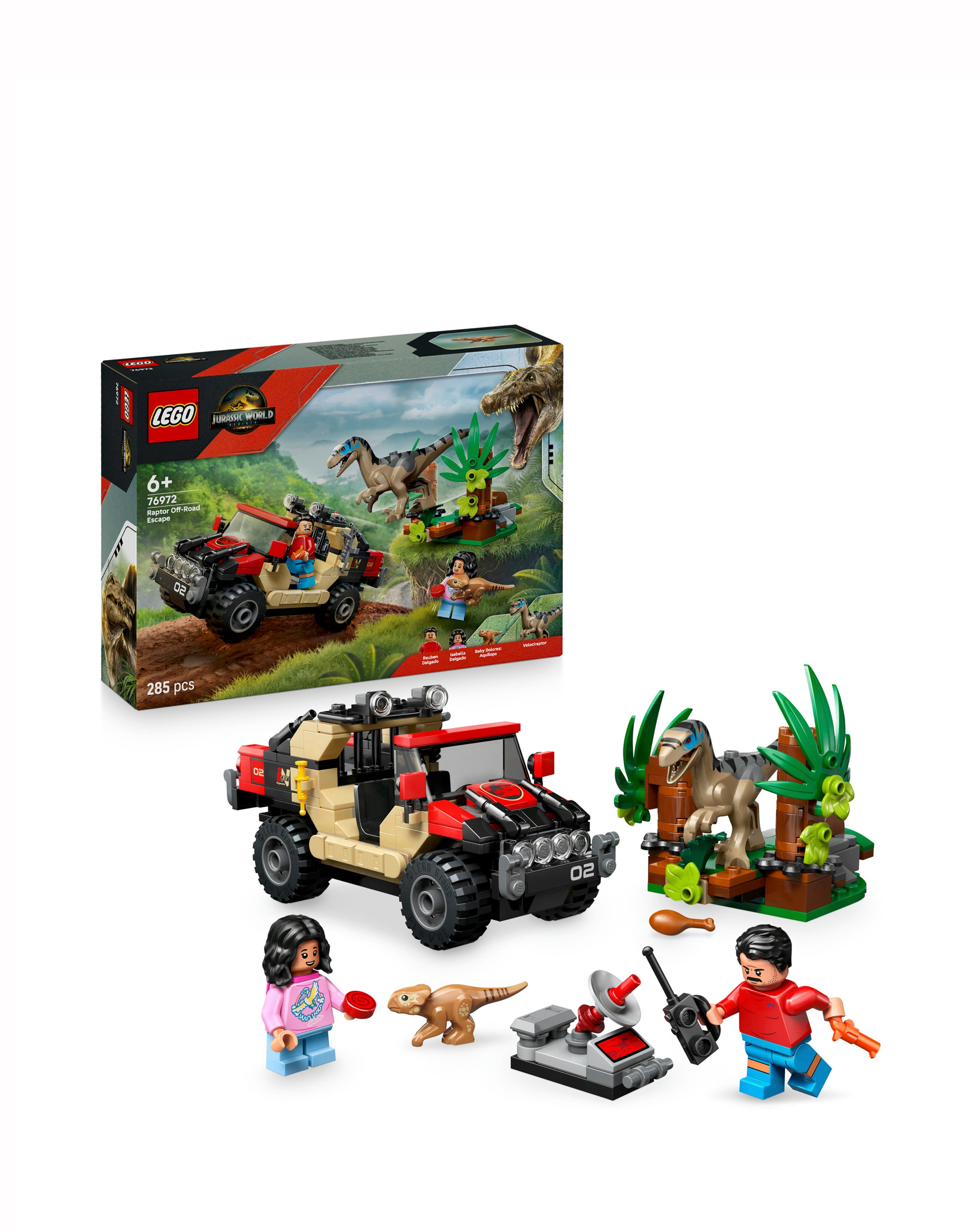 LEGO Jurassic World Raptor Off-Road Escape Velociraptor Toy