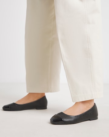 Tiana Toe Cap Ballerina - Wide Fit (E)