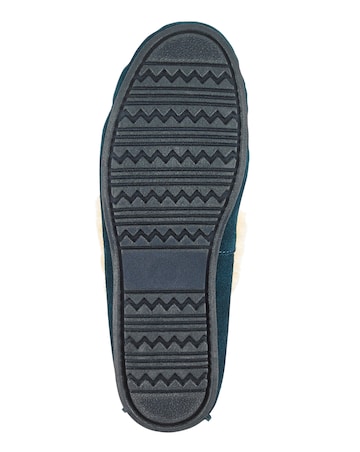Fiora Suede Moccasin Slippers - Extra Wide Fit (EEE)