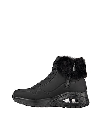 Skechers Uno Rugged Fur Lace Up Boot Standard Fit