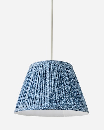 Blue Pleated Shade