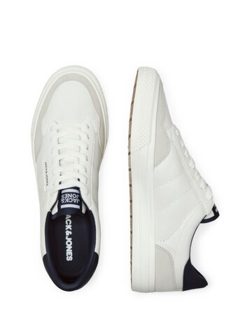 Jack & Jones Faux Leather Logo Trainers - White/Navy