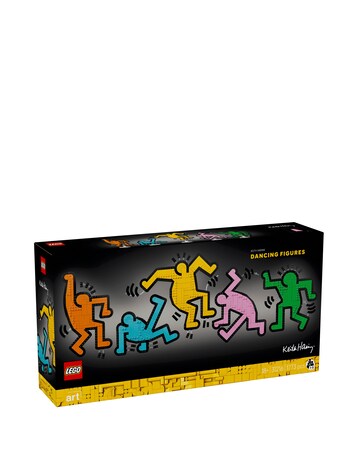 LEGO Art Keith Haring Dancing Figures Living Room Decor and Building Set 31216